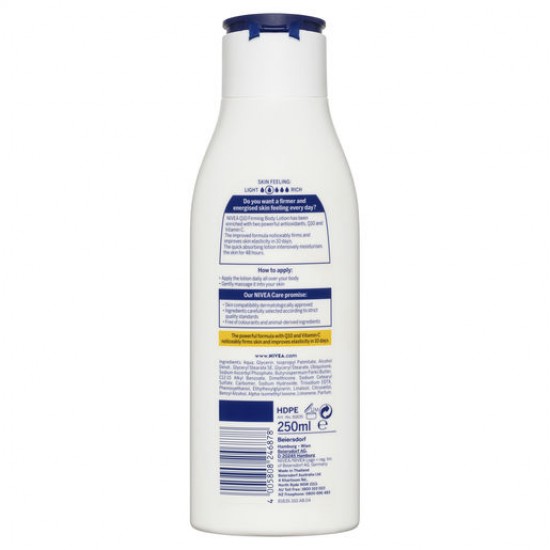 NIVEA BODY FIRM LTN Q10+ 250ML NIVEA BODY FIRM LTN Q10+ 250ML
